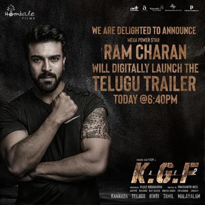 KGF: Chapter 2 : Ram Charan & Shivaraj Kumar to present Telugu & Kannada version