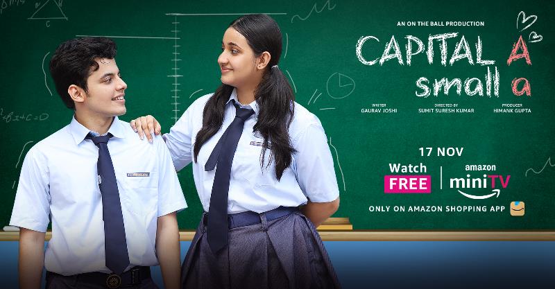 Amazon miniTV announces romantic short film Capital A small a starring Darsheel Safary and Revathi Pillai, which will stream for free on November 17