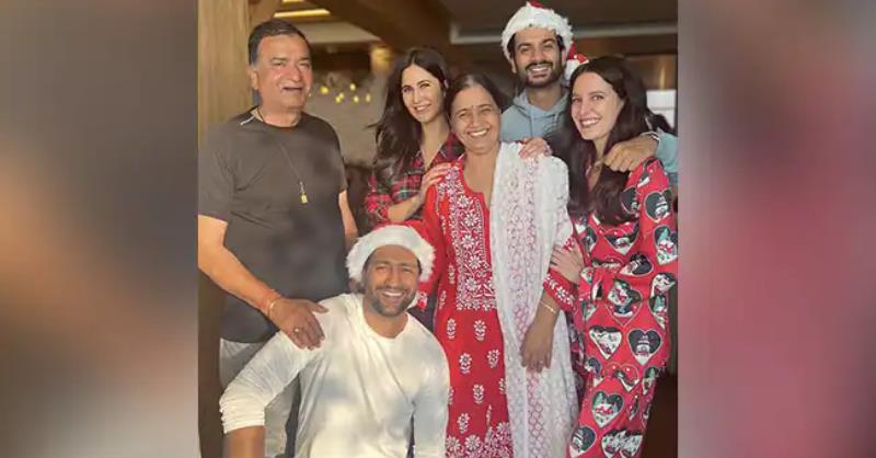 Katrina Kaif and Vicky Kaushal hosted a Christmas party for their family and friends