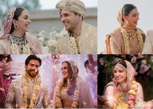 Sid-Kiara post wedding photos netizens spot this similarity in Athiya-KL Rahul, Varun-Natasha, Virushka's wedding pics