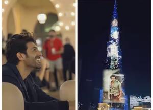 Shehzada lights up the world tallest building, Burj Khalifa