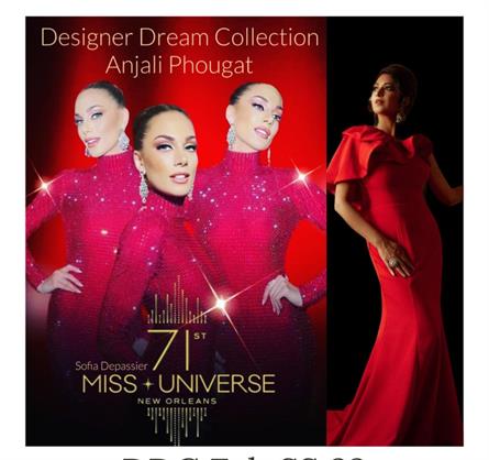 Anjali Phougat designs shines in Miss Universe - Sofia Depassier Miss Universe chilli wearing designer dream collection