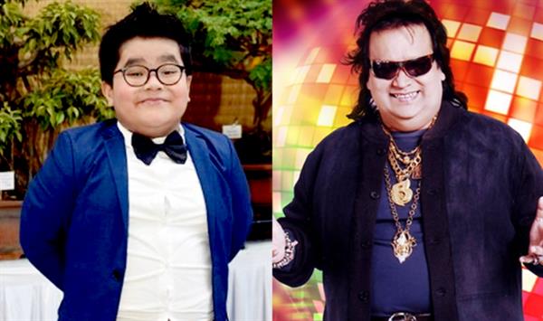 BappiLahiri with grandson Rego B