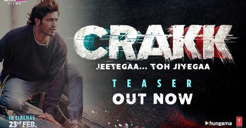 Crakk teaser: get ready for the mind blowing never before seen action starring Vidyut Jammwal