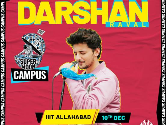 Darshan Raval is coming to take you on a melodic high at Supermoon Campus IIIT, Allahabad