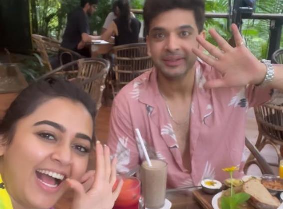 Tejasswi Prakash and Karan Kundrra enjoying some quality time together in Goa