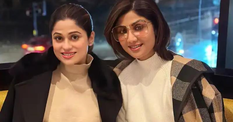 Shamita Shetty and Shilpa Shetty share an adorable sister love picture