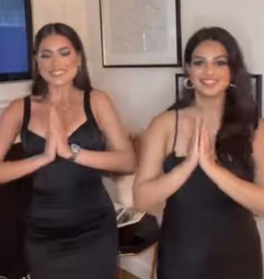 Miss Universe 2021 Harnaaz Sandhu and Miss Universe 2020 Andrea Meza created a sensational reel