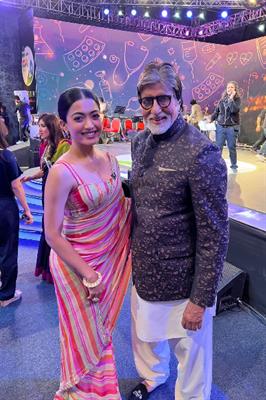 Rashmika Mandanna can’t contain her excitement after meeting Megastar Amitabh Bachchan
