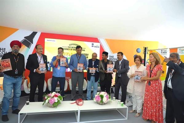 Indian critic Ajit Rai's book 'Bollywood Ki Buniyaad' launched at the 75th Cannes Film Festival