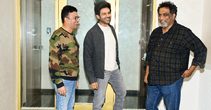 Kartik Aaryan, Director Anurag Basu and Producer Bhushan Kumar