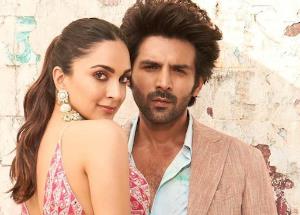 Kartik Aaryan shares a still from upcoming film 'Satyaprem Ki Katha' with Kiara Advani