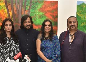 Roopkumar Rathod, Leslee Lewis, Kavya Jones grace Sanjukta Arun's Into The Deep at Jehangir Art Gallery