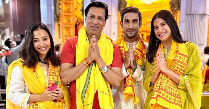 Madhur Bhandarkar Shweta Basu Prasad Aahana Kumra Prateik Babbar visit Siddhivinayak Temple to seek blessings ahead of the release of their film, India Lockdown