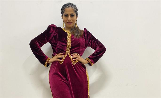 Nadia Hakani impressing in Qatari style on Qatar National day @FIFA