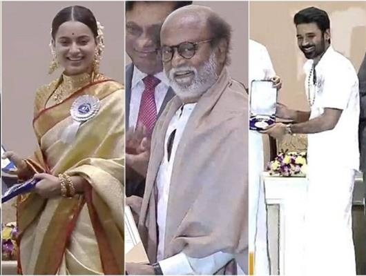 National Film awards 2021: Rajinikanth receives Phalke, Kangana Ranaut, Dhanush best actors,