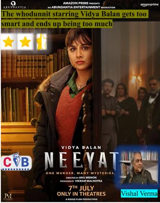 Neeyat movie review: the whodunnit starring Vidya Balan gets too smart and ends up being too much    