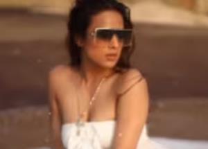 Nia Sharma flaunts her hotness in white monokini