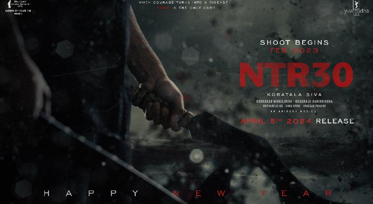 NTR30 eyeing a worldwide release on April 5th, 2024!