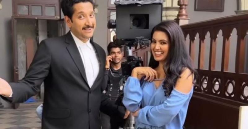 Parambrata Chatterjee shared a beautiful reel with Geeta Basra from the sets of  'Notary'.