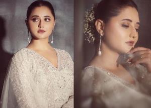 Rashami Desai sizzles in white anarkali dress