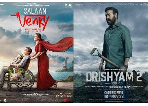 Kajol's SALAAM VENKY Trailer to be attached with DRISHYAM 2