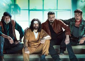 Sunny Deol, Jackie Shroff, Sanjay Dutt and Mithun Chakraborty in an action entertainer film