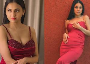 Tejasswi Prakash to Shehnaaz Gill celebs rocking in red party dress look for Christmas