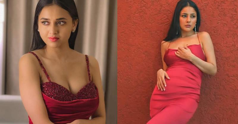 Tejasswi Prakash to Shehnaaz Gill celebs rocking in red party dress look for Christmas