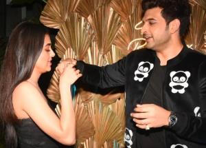 Karan Kundrra and Tejasswi Prakash twinning in black on his birthday