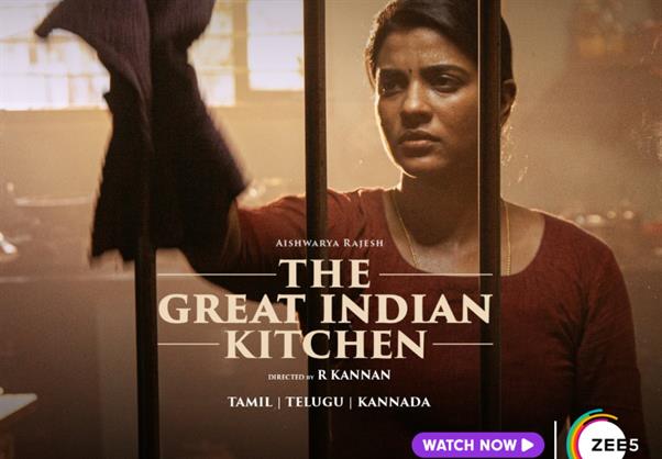 ZEE5 announces the World Digital Premiere of the critically acclaimed Tamil film ‘The Great Indian Kitchen’.