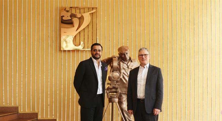 Akshay Widhani, CEO - Yash Raj Films & Sir Keir Starmer, Prime Minister, United Kingdom at YRF Studios (L-R))