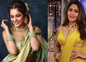 Diwali 2022: Shehnaaz Gill, Surbhi Chandna and other celebs flaunting their saree looks