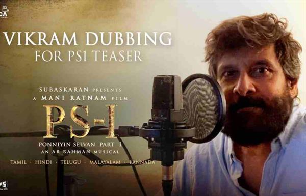 National Award Winner Vikram dubs for the magnum opus PS-1 teaser in all 5 languages