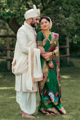 Sonalee Paithani designed the handmade saree for this special occasion