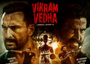 As the special preview of Vikram Vedha took place a day before its trailer launch , makers added to the excitement of fans by dropping a new poster of the film