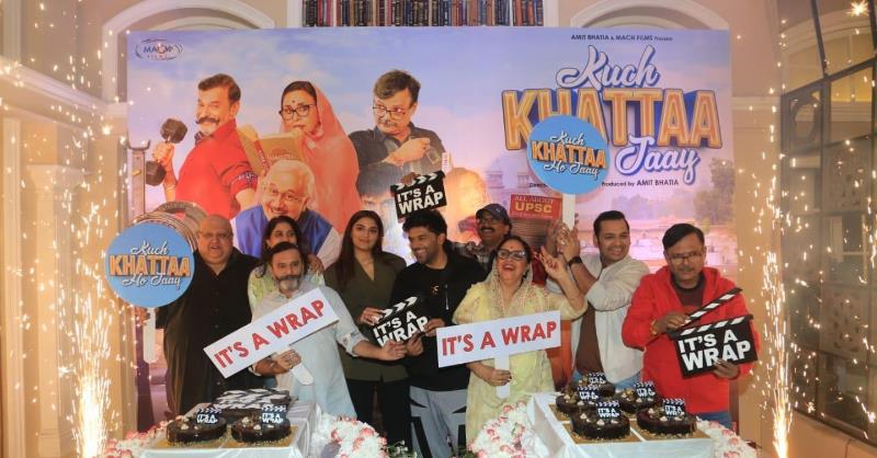 Much awaited family entertainer of the year Kuch Khattaa Ho Jaay wraps up the shoot of the film, and we can’t wait for the movie to release.