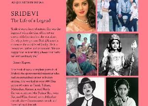 Boney Kapoor Announces A Biography on Legendary Actress-Wife Lt. Sridevi titled 'Sridevi - The Life Of A Legend'