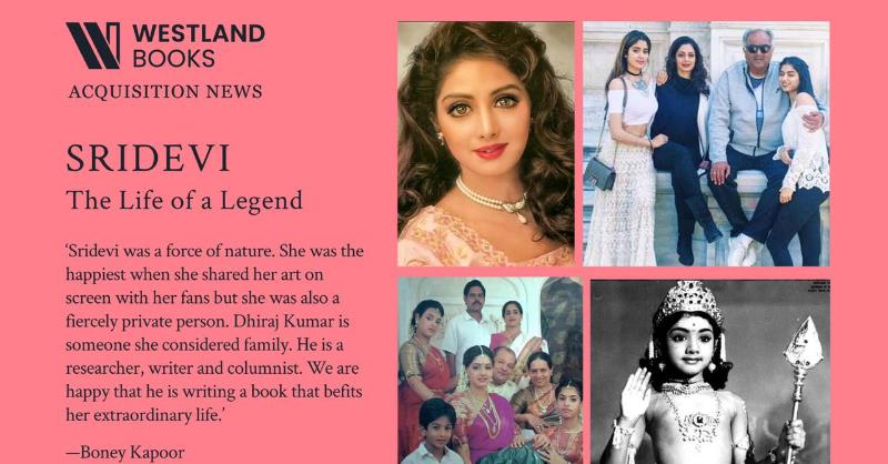 Boney Kapoor Announces A Biography on Legendary Actress-Wife Lt. Sridevi titled 'Sridevi - The Life Of A Legend'