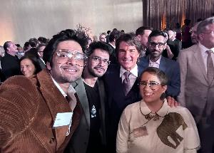 Ali Fazal alongside All That Breathes director Shaunak Sen attends Oscars luncheon with Tom Cruise, Cate Blanchett, Steven Spielberg, Guillermo Del Toro